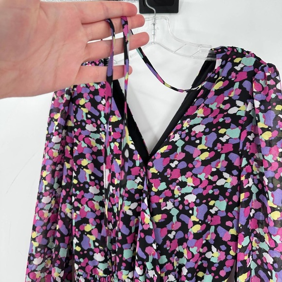 Revolve WAYF Smocked Colorful Art To Wear Mini Dress - Picture 4 of 8